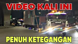 LAWAN ARAH 15 KM , BUNTUT SAMPE MENYALA‼️ KIRIM CARGO OVER TINGGI PAKAI BUNTUT DOLLY 12 METER