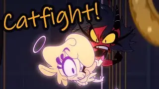 Helluva Boss Catfight C.H.E.R.U.B Millie Vs Keenie