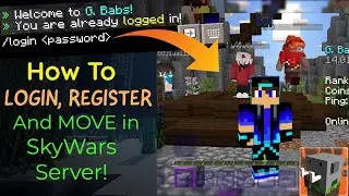 How To LOGIN, REGISTER And MOVE In Craftsman SkyWars Server! | Gbabs Server | (EASY!)