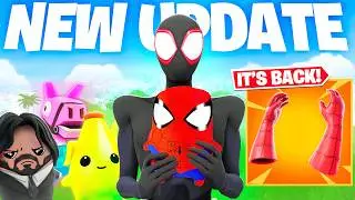 🔴*NEW* SPIDERMAN UPDATE, NEW SPRITES, NEW SIMPSONS MAP! (FORTNITE LIVE)