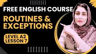 the easiest way to talk about routines and exceptions using simple present and present continuous!