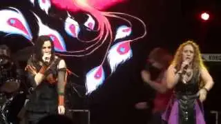 Aria Flame ft Sabrina Cruz - The Lonely Phoenix live @ Metal Female Voices Fest - 2014
