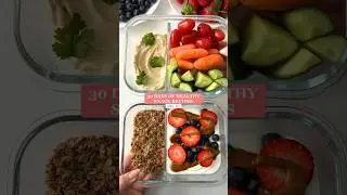 Healthy Snack Boxes in 2 Ways: Sweet & Savory😋 