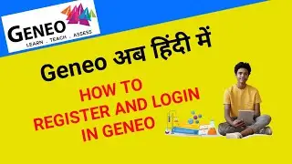 How to register and login in GENEO HINDI