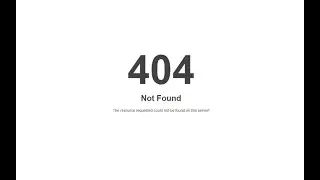 404 Not Found l the resource requested could not be found on this server!