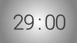29 Minutes countdown Timer - Beep at the end | Simple Timer (twenty nine min)
