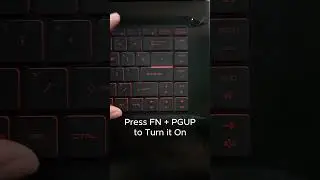 How to Turn on & Turn off Backlit Keyboard on MSI⌨️🔅 #Howto #TurnOn #BacklitKeyboard