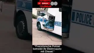 "French police operate their electric car with Diesel