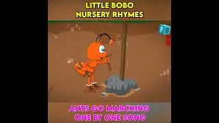 Ants Go Marching One By One Song _ Little BoBo Nursery Rhymes _ Learn 1 to 10 number  #shorts