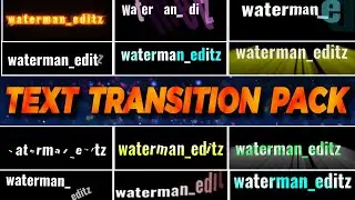 20 Text Transition pack / Text transition / Alight motion / xml /