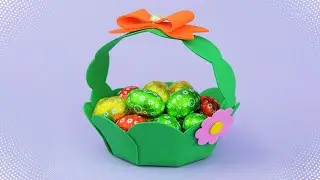 Как сделать корзинку из фоамирана | DIY Пасхальная корзинка своими руками