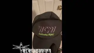 Vintage WCW Saturday Night 1992 Hat Autographed