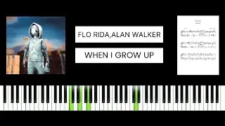 Flo Rida, Alan Walker - When I Grow Up (Young, Wild, & Free) BEST PIANO TUTORIAL & COVER