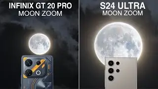 Infinix GT 20 Pro Vs Samsung S24 Ultra Moon Zoom Test | Super Zoom
