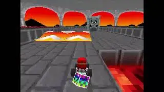 Yoshi gets a Fake Item Box dragged across his head