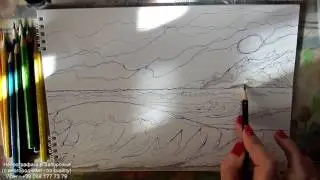 Нейро Арт  Как рисовать Нейро море 1