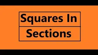 Squares in Sections