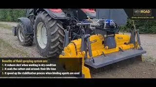 Fluid spraying system for MeriCrusher RC65 & RC90 raod crusher series