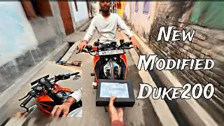 DUKE 200 MODIFIED KAREGE AAJ 😁👍 | DUKE 200bs6 | SUMIT ARYA VLOGS | KTM DUKE |