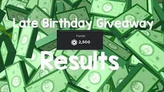Late Birthday Giveaway Results