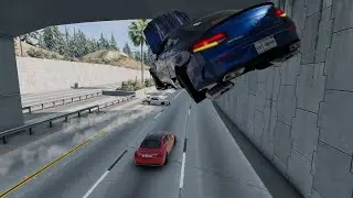 HIGH SPEED HIGHWAY CRASHES - BeamNG.Drive