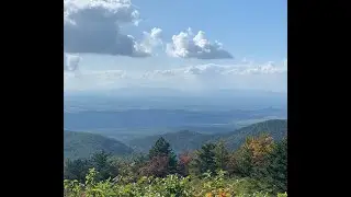 Hiking the Riprap Trail Shenandoah National Forest during October Fall Color