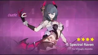 Honkai Impact 3rd - Spectral Raven Outfit for Midnight Absinthe!