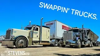 Droppin' & Hookin'! Starting Up The Old 359 PETERBILT & PULLING OUT The Throttle For Some HIGH IDLE!