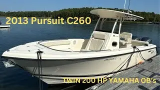 PURSUIT BOATS / PURSUIT C 260 POWERED BY TWIN 200 HP YAMAHA OB's! CRUISE / ENTERTAIN / FISH!