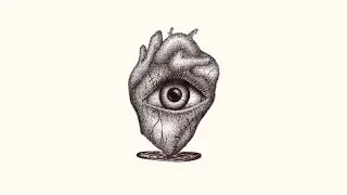 Dibujando un Corazon-Ojo (Puntillismo)