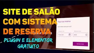 Como criar um site com sistema de reserva para salão - Plugin Gratuito