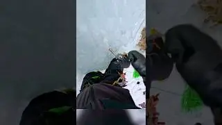 What keeps a climber on sheer ice?