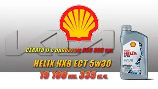 Shell Helix HX8 5w30 (отработка из Kia, Сергея Шумахера,  15 100 км,  335 м.ч.).
