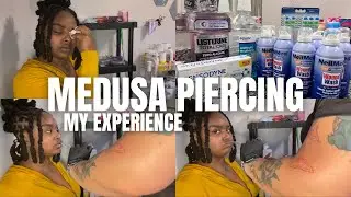 MY EXPERIENCE GETTING MY MEDUSA PIERCING! 🫣 (REAL FOOTAGE) + Tips!!