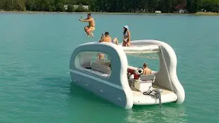 🌊 Portless Catamaran: The Ultimate Inflatable Party Boat! 🚤