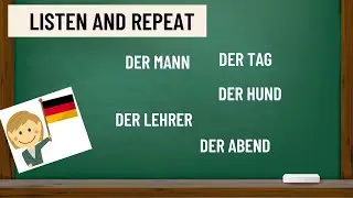 Learn TOP 10 MASCULINE NOUNS in SLOW German PART1. Learn German using CHATGPT with subtitles[A0].