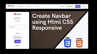 How to Create Responsive Navigation Bar using HTML and CSS | navbar | menubar