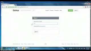 Sign into Github
