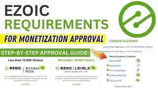Ezoic Requirements For Monetization Approval | Best Method For Ezoic Approval