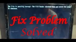 Fix Problem: How To file is possibly corrupt । the file header checksum does not match Solved Bangla