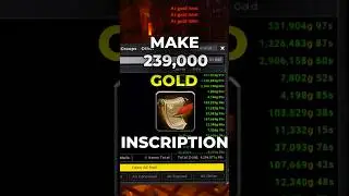 How to Make 239,000 Gold from Inscription in The War Within