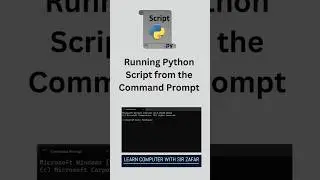 How to run a Python Script from the Command Prompt? 