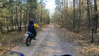 Mz sx 125 и Motoland 300 . Лесная покатушка .