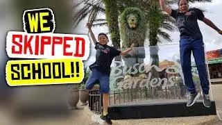 WE SKIPPED SCHOOL TO GO TO A THEME PARK | EPIC FUN AT BUSCH GARDENS | BROTASTIK TOYS AND ADVENTURES