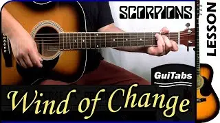 How to play WIND OF CHANGE 🫶 - Scorpions 🦂 / GUITAR Lesson 🎸 / GuiTabs N°159
