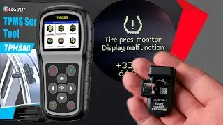 TPMS Installation and Programming CGSULIT TS01 Universal TPMS Sensors 433MHz via CGSULIT TPMS80 Tool