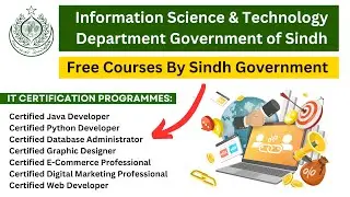 Sindh Government Free IT Certification Courses 2024 | Free Certification Sponsored By Sindh Govt