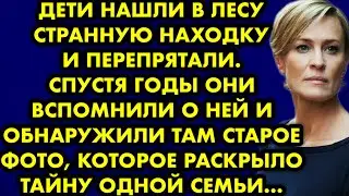 Дети нашли в лесу странную находку и перепрятали. Спустя годы они вспомнили о ней и обнаружили там