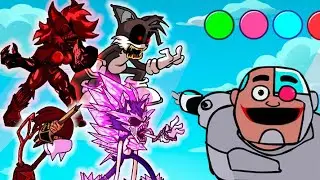 FNF Birdie Swaps Sally.EXE, Knuckles, Tails, Lord X | Guys Look A Birdie Song  ( FNF mod )