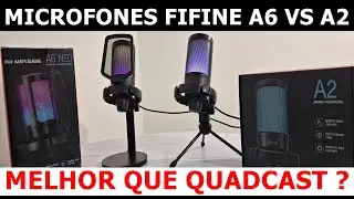 MICROFONE  FIFINE  A2  VS  A6  !  OS  DOIS  "BARATINNHOS"  SÃO  BONS  MESMO  ?